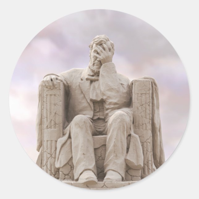 La libertad se desmorona como pegatina (Anverso)