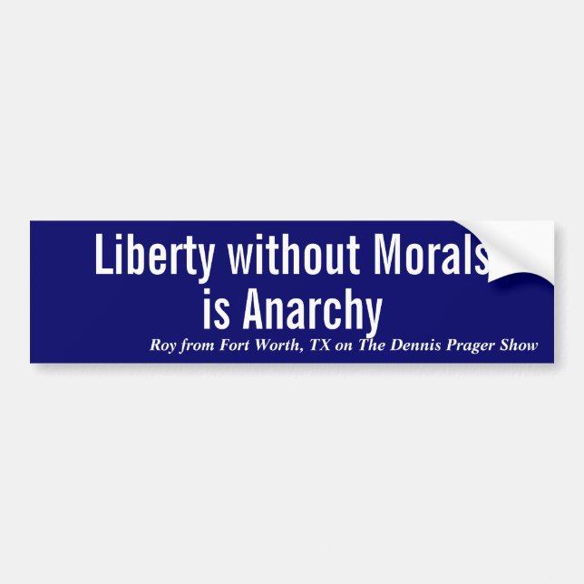 La libertad sin moralejas es… - Pegatina para el (Frente)