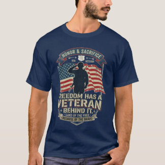 La Libertad Tiene un Veterano Detrás Camiseta Patr