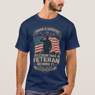 La Libertad Tiene un Veterano Detrás Camiseta Patr