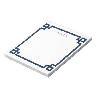 La libreta de notas Preppy Desk con patrón de llav