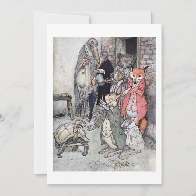 La liebre y la tortuga (Anverso)