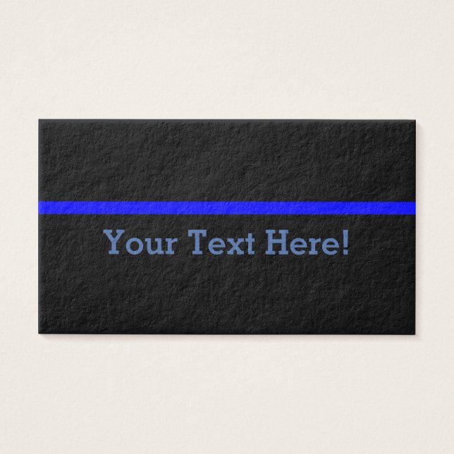 La Línea Azul Delgada Simbólica Personaliza Esto (Frente)