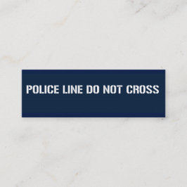 LA LÍNEA DE POLICÍA NO CRUZA LAS Tarjetas de visit