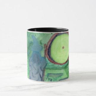 La literatura inspiró la taza verde de la acuarela