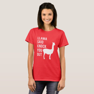 La llama dijo le elimina camisa de la llama del  