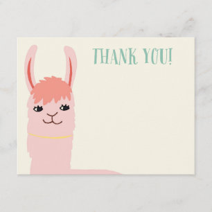 La llama le agradece las tarjetas