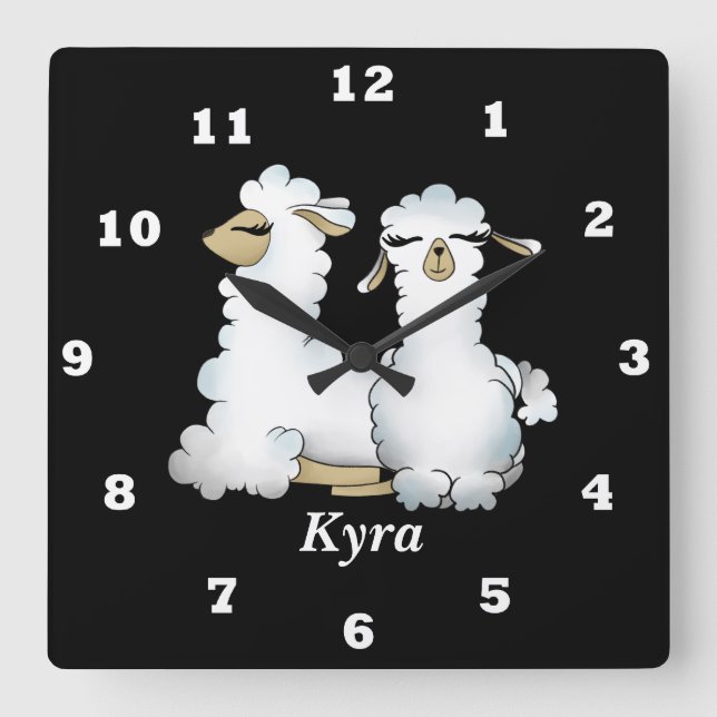 La llama linda añade el reloj de pared conocido (Anverso)