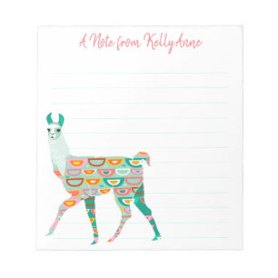 La llama verde preciosa personalizó la libreta