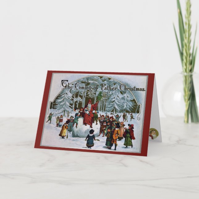 La llegada de la Navidad de los padres (Anverso)