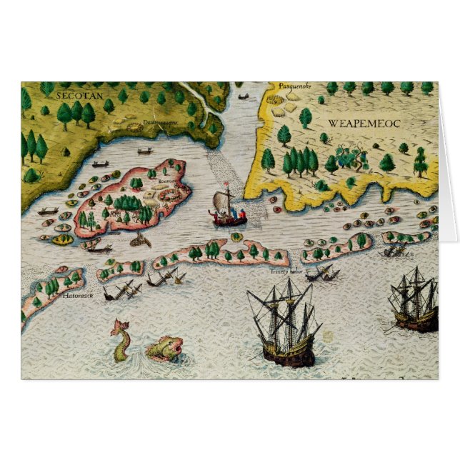 La llegada del inglés en Virginia (Anverso (Horizontal))