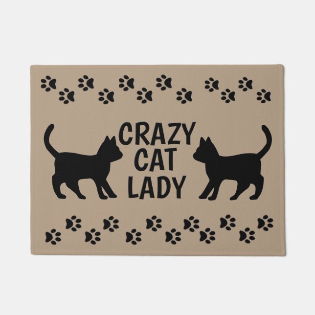 La loca dama del gato por la mítica alfombra de la (Anverso)