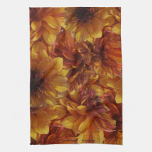 La loca toalla de té de Dahlia de Gitt