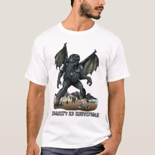 La locura es camiseta inevitable de Cthulhu (la