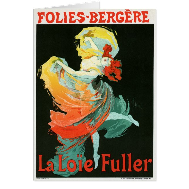 La Loie más lleno, Julio Chéret de Folies-Bergère (Frente)