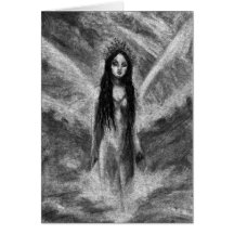 La Luna Dark Angel Fairy Goth Mujer Arte Original