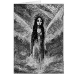 La Luna Dark Angel Fairy Goth Mujer Arte Original