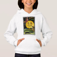La luna de halloween de niño en Guay ve a la bruja