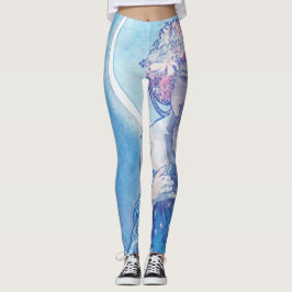 "La luna" de Mucha Blue Leggings