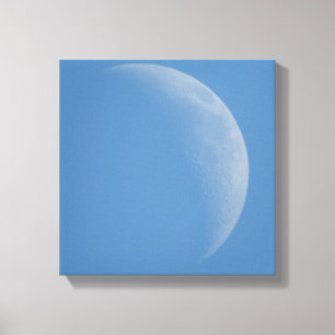 La luna del día, la impresión de lienzo de arte fo