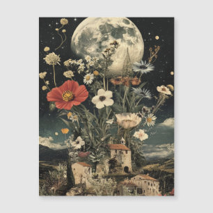 La luna florece por el encanto rústico