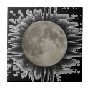 La luna, la lune, la luna, baldosa the moon