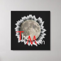 La luna, la lune, la luna, lienzo the moon