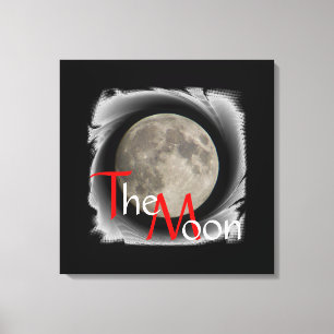 La luna, la lune, la luna, lienzo the moon