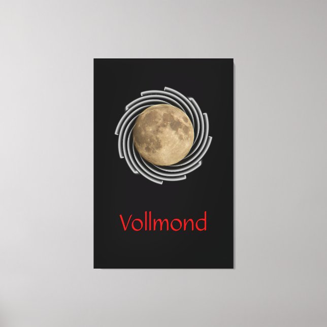 La luna, la lune, la luna, lienzo the moon (Anverso)