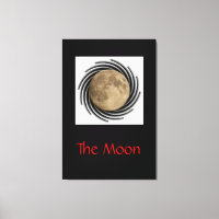 La luna, la lune, la luna, lienzo the moon