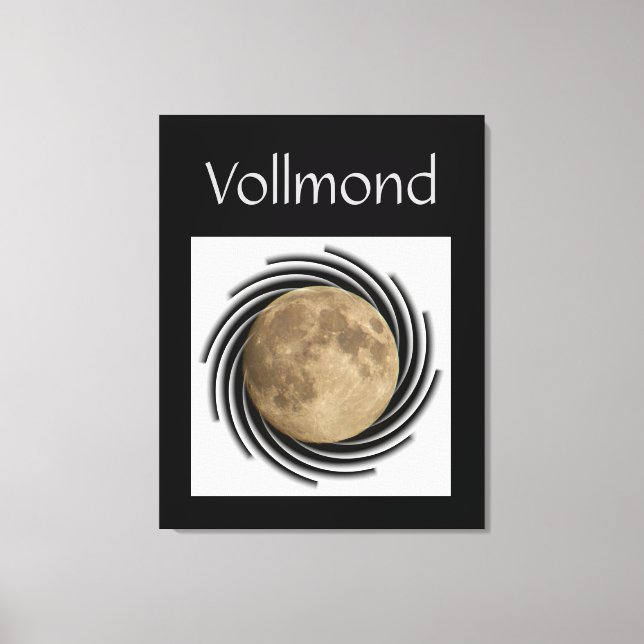 La luna, la lune, la luna, lienzo the moon (Anverso)