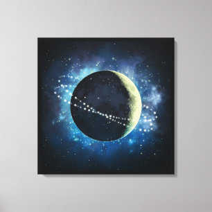 La luna - Lienzo envuelto