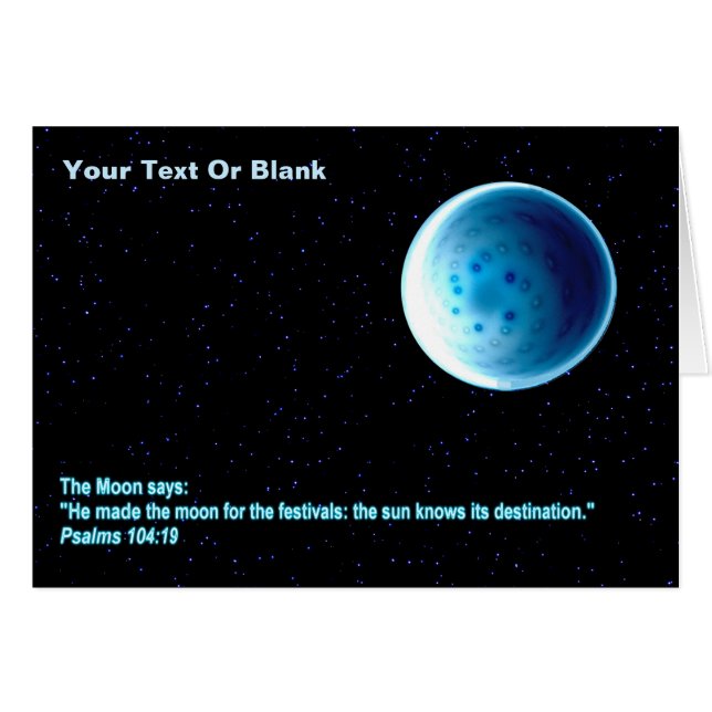 La luna - Perek Shirah (Anverso (Horizontal))