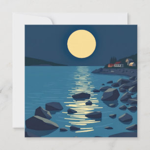 la luna que se refleja en el mar