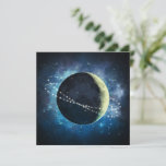 La Luna - Tarjeta de felicitación<br><div class="desc">¡Sorprendente tarjeta en blanco con la ilustración de Galaxy!</div>
