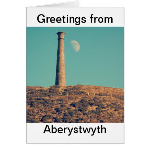 La luna y una torre: Aberystwyth