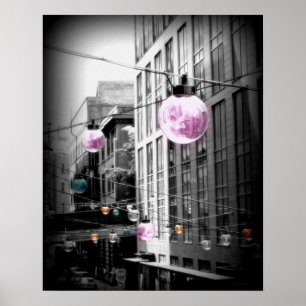 La luz callejera globaliza al Poster de arte urban