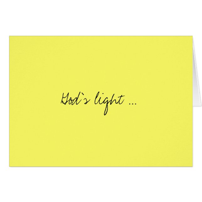 La luz de dios… (Anverso (Horizontal))