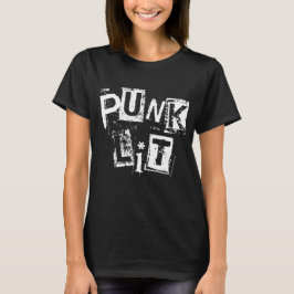 La luz del punk sobre la camiseta básica de las mu
