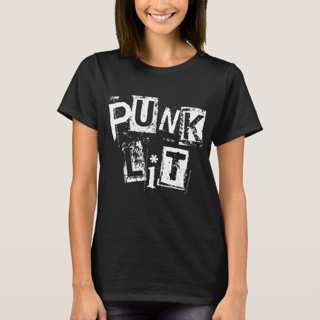 La luz del punk sobre la camiseta básica de las mu (Anverso)
