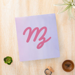 La Macuca Logo Rosa Púrpura Ombre Binder