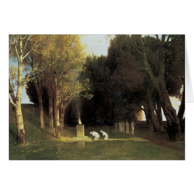 La Madera Sagrada, 1882, Arnold Bocklin (Anverso (Horizontal))