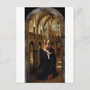 La Madonna en la Iglesia de Jan Van Eyck Tarjeta P