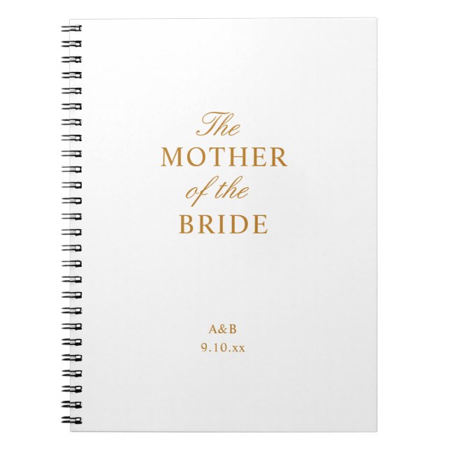 La madre del cuaderno de espiral de novias (Frente)