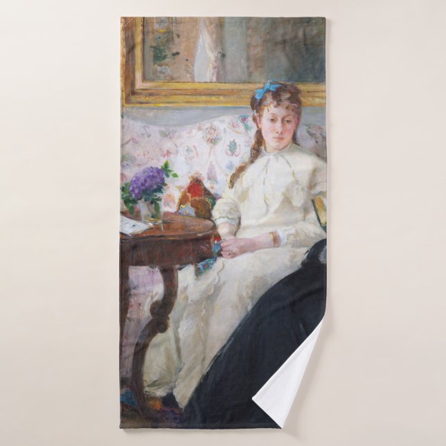 La madre y hermana del artista Berthe Moriso (Toalla de baño)