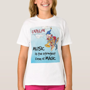 La magia de la camiseta del personalizado musical