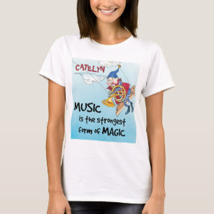 La magia de la camiseta del personalizado musical
