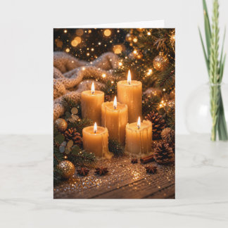 La magia de la Navidad – Luz de velas doradas