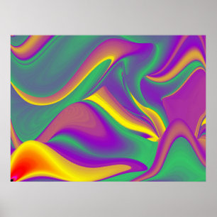 La magia de los colores abstracta el arte pluviomé