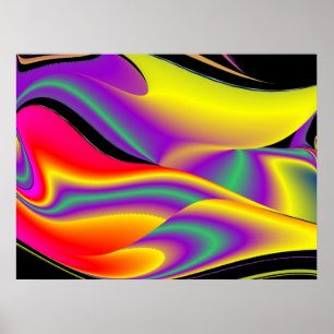 La magia de los colores abstracta el arte pluviomé